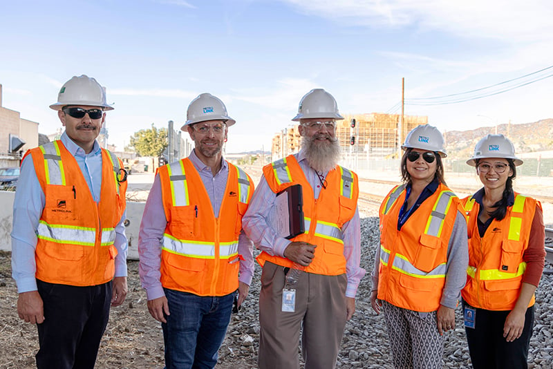 Metrolink Employee in Safety Gear